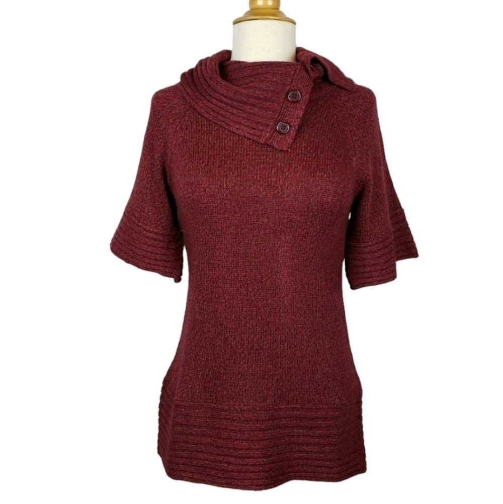 The Limited Button Funnel Neck Sweater XS